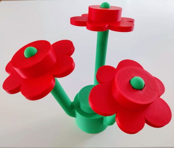 3D Printed Brick Flowers